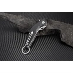 Artisan 1811PBKF Cobra Linerlock Satin Finish D2 Tool Steel Blade Knife With Black Textured G-10 Handle 6 Artisan 1811PBKF Cobra Linerlock Satin Finish D2 Tool Steel Blade Knife With Black Textured G-10 Handle -Bradle Knives Shop 109376