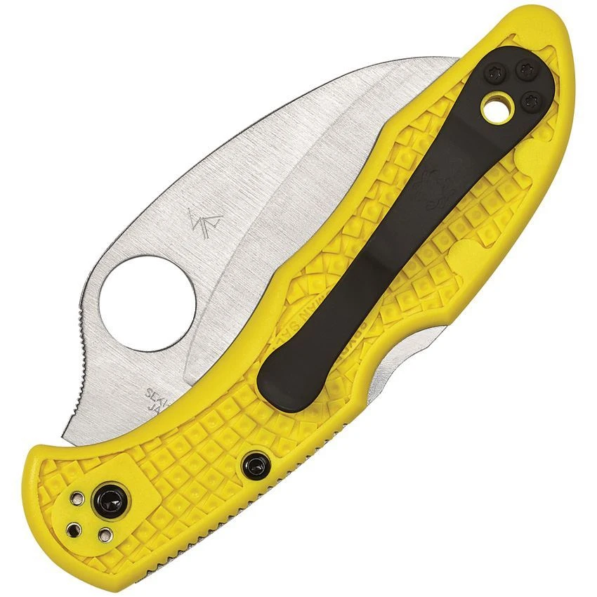Spyderco 106PYL2 Tasman Salt 2 Lockback Folding Pocket Knife 2 Spyderco 106PYL2 Tasman Salt 2 Lockback Folding Pocket Knife - Image 2