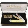 Case LNY L&N Railroad Commemorative Folding Pocket Knife Set With Yellow Composition Handle
