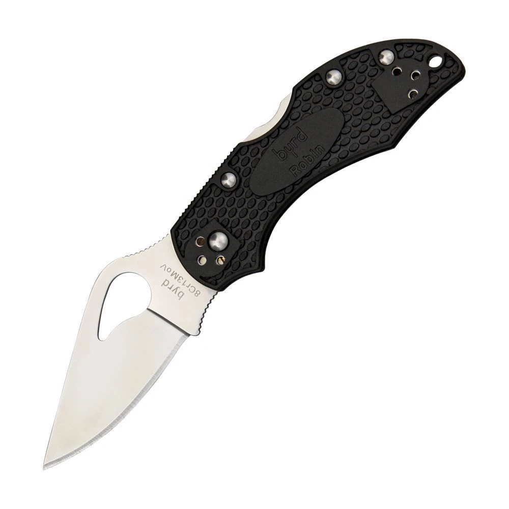 Byrd 10PBK2 Robin 2 Lockback Folding Pocket Stainless Blade Knife With Black Frn Handles 1 Byrd 10PBK2 Robin 2 Lockback Folding Pocket Stainless Blade Knife With Black Frn Handles