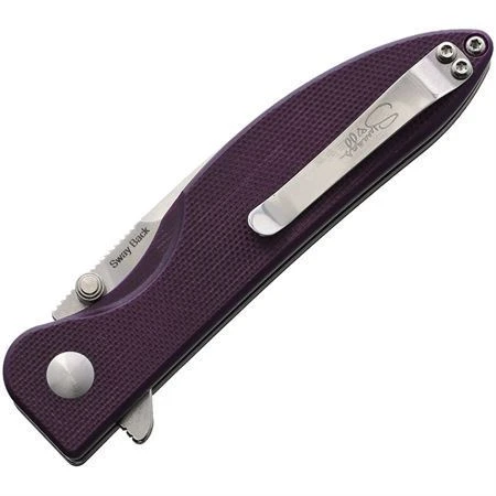 Kizer V3566N1 Sway Back Button Lock Purple 2 Kizer V3566N1 Sway Back Button Lock Purple - Image 2