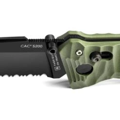 TB Outdoor 044 C.A.C. S200 Axis Lock Green -Bradle Knives Shop 166232