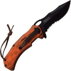 Tac Force 936BW Linerlock A/O Brown Pakkawood -Bradle Knives Shop 171372