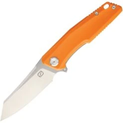 Stedemon ZKCC027 ZKC C02 Tanto Point Blade Linerlock Folding Pocket Knife With Orange G10 Handle