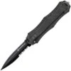 Smith & Wesson OTF9BS Otf Assist Finger Folding Pocket Knife With Black Sculpted Aluminum Handle