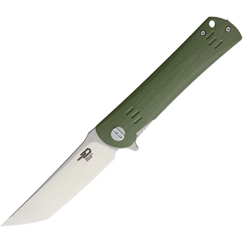 Bestech G06B1 Kendo Tanto Point Satin Finish Blade Linerlock Folding Pocket Knife With Green G-10 Handle 1 Bestech G06B1 Kendo Tanto Point Satin Finish Blade Linerlock Folding Pocket Knife With Green G-10 Handle