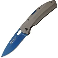 MTech 1076GY Lockback Gray Knife With Anodized Aluminum Handle