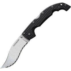 Cold Steel 29AXVS XL Voyager Lockback Vaquero Knife With Black Griv-Ex Handle