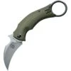 Bastinelli Creations 210G Black Bird Linerlock Knife OD Green