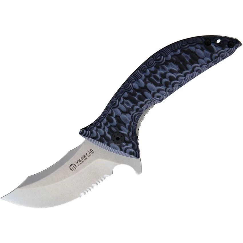 Maserin 640G10 640 Ghost Linerlock Knife Blue 1 Maserin 640G10 640 Ghost Linerlock Knife Blue