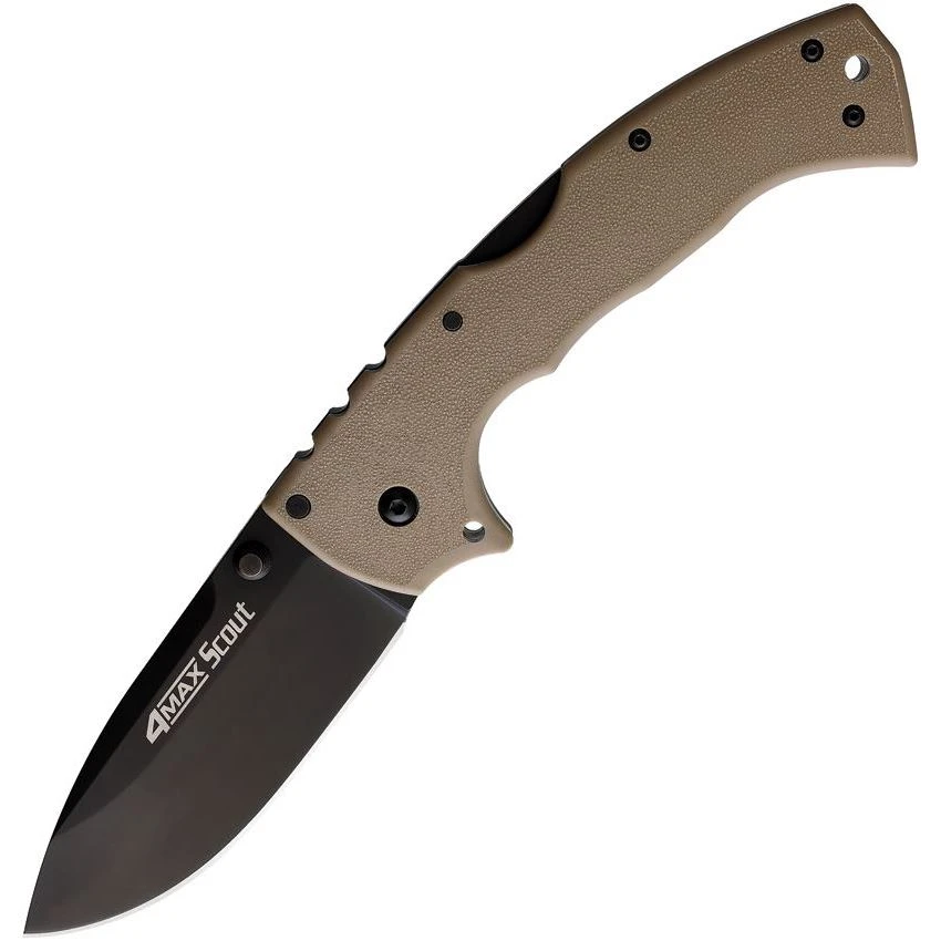 Cold Steel 62RQDTBK 4-Max Scout Lockback DT 1 Cold Steel 62RQDTBK 4-Max Scout Lockback DT